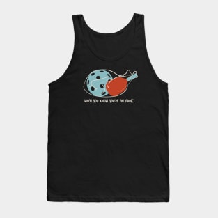 Funny Thanksgiving Pickleball Design Tank Top